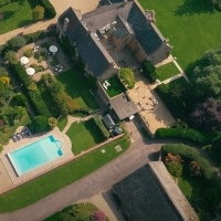 The Manor aerial view