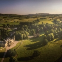 Aerial view of Skipton Hall